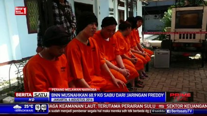 BNN Musnahkan 68 Kg Sabu Milik Kaki Tangan Freddy Budiman
