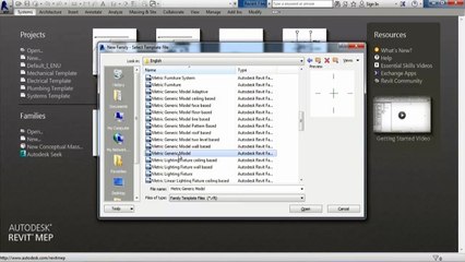 Revit MEP (Introduction to Family) MVA