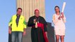 JO de Rio : la flamme olympique devant la statue du Christ rédempteur