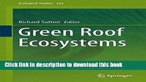 [Read PDF] Green Roof Ecosystems (Ecological Studies) Download Online