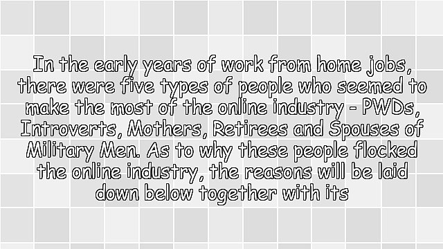 The Rise and Rise of Work From Home Jobs - Their Reasons and Benefits