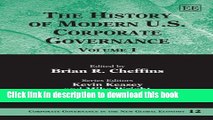 [Read PDF] The History of Modern US Corporate Governance (Corporate Governance in the New Global