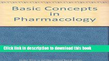 Books Basic Concepts in Pharmacology Free Download
