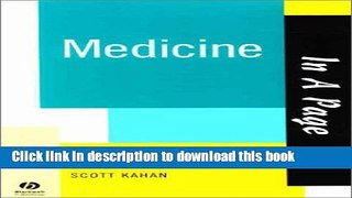 Books In A Page Medicine (In a Page Series) Full Download