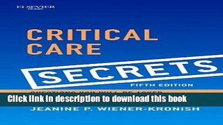 Ebook Critical Care Secrets Full Download