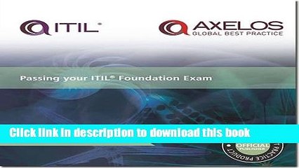 [Download] Passing Your Itil Foundation Exam (Best Management Practice) Free Books