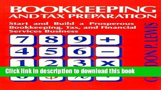 Ebook Bookkeeping   Tax Preparation: Start   Build a Prosperous Bookkeeping, Tax,   Financial