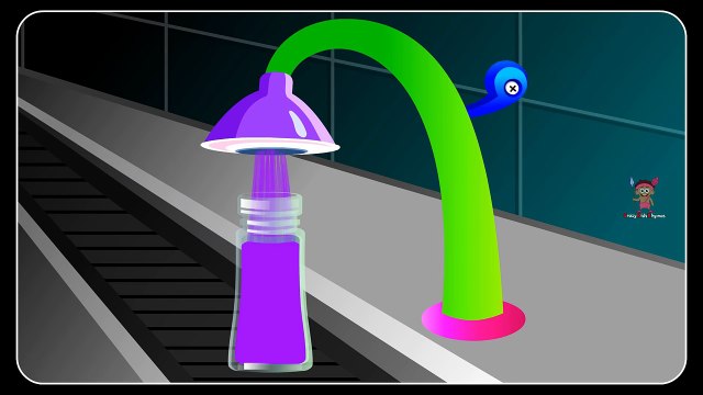 Learn Colors with Colors Station, Teach Colours, Baby Children Kids Learning Videos by Crazy Rhymes