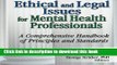 Ebook Ethical and Legal Issues for Mental Health Professionals: A Comprehensive Handbook of