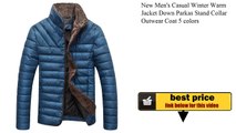 New Men's Casual Winter Warm Jacket Down Parkas Stand Collar Outwear Coat 5 colors