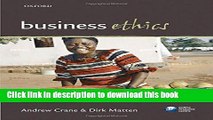 [Download] Business Ethics: Managing Corporate Citizenship and Sustainability in the Age of