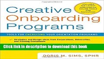 [PDF] Creative Onboarding Programs: Tools for Energizing Your Orientation Program  Full EBook