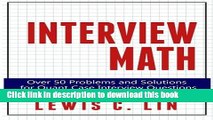 Books Interview Math: Over 50 Problems and Solutions  for Quant Case Interview Questions Full