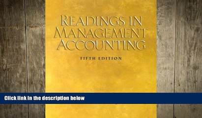 FREE DOWNLOAD  Readings in Management    Accounting (5th Edition) READ ONLINE