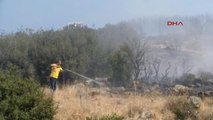 Çanakkale Tarihi Tapınak Yakınlarındaki Makilik Alanda Yangın