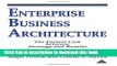 [Read PDF] Enterprise Business Architecture: The Formal Link between Strategy and Results Ebook Free
