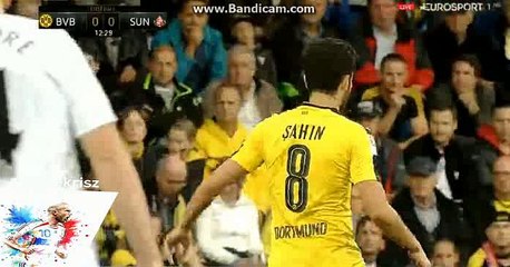 Nuri Şahin Gets Injured - Borussia Dortmund vs Sunderland - Friendly Match - 05/08/2016