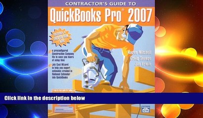 READ book  Contractor s Guide to Quickbooks Pro 2007  FREE BOOOK ONLINE