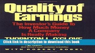 Books Quality of Earnings Free Online