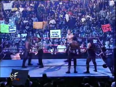 Rhyno & Booker T vs Chris Jericho & The Rock part 1