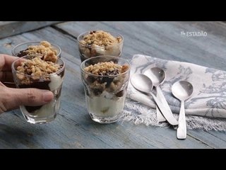 Prato do dia | Verrine de pera com mascarpone