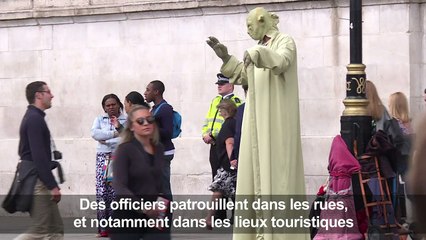 Patrouilles dans Londres, où la sécurité a été renforcée