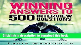 Ebook Winning Answers to 500 Interview Questions Full Online