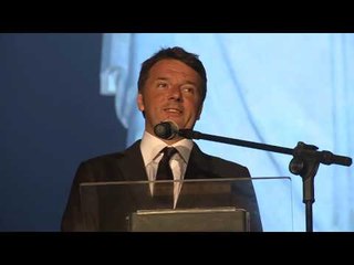 Brasile - Renzi alla cerimonia di accensione del tricolore sulla statua del Redentore (03.08.16)