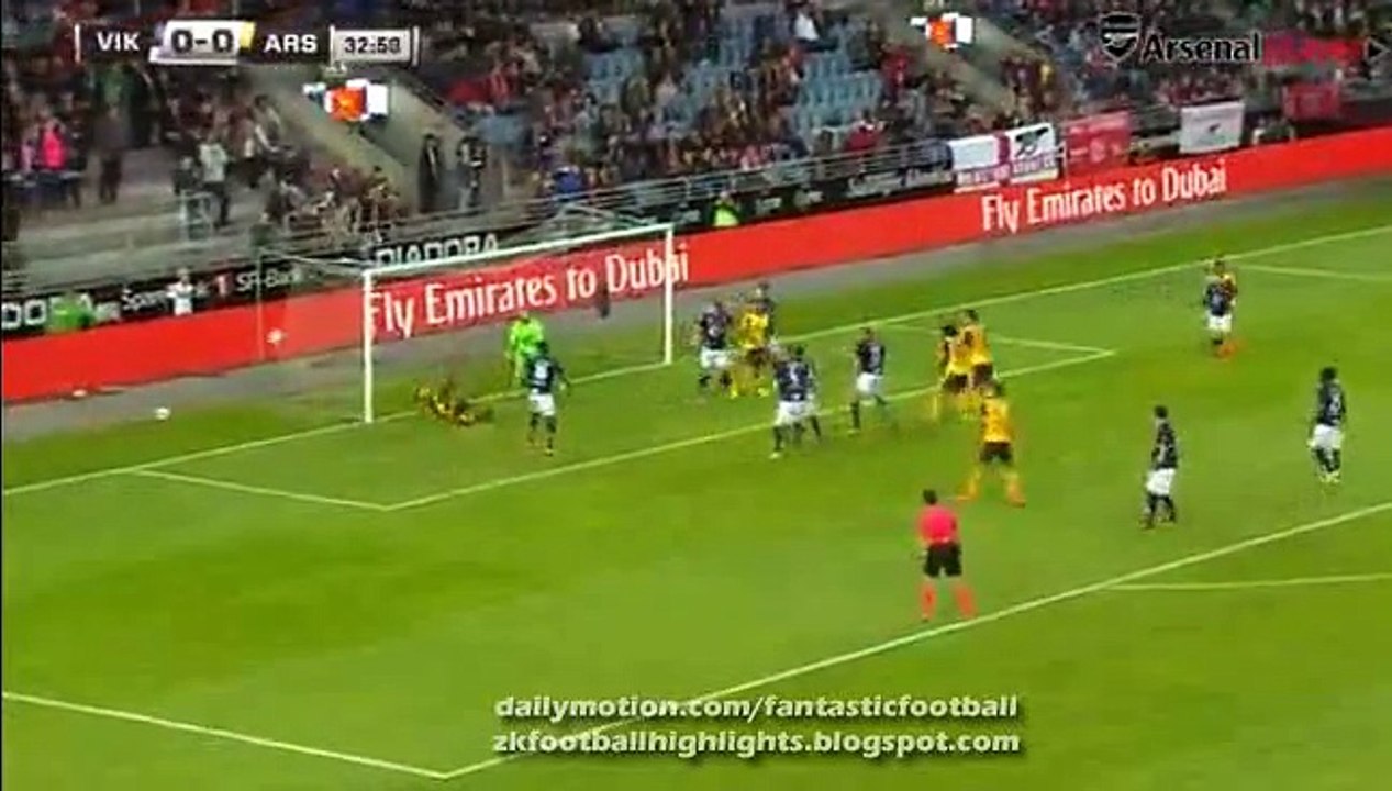 0-1 Joel Campbell Goal HD - Viking FK 0-1 Arsenal 05.08.2016 HD