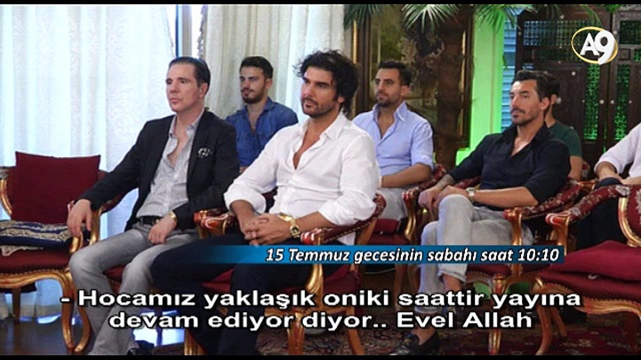 Saat 10:10 Adnan Oktar darbe girişimi gecesi 12 saat canlı yayın yaptı.