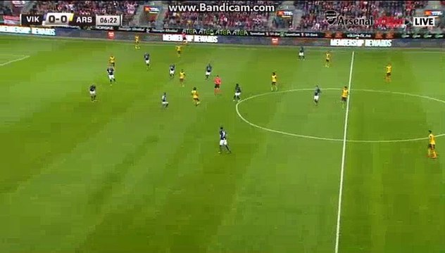 Santi Cazorla Gets Injured HD - Viking 0-1 Arsenal