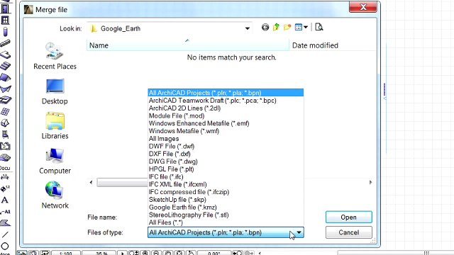 ArchiCAD 17 New Features: Importing a Google Earth 3D model