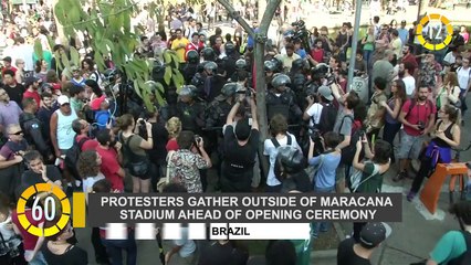 In 60 Seconds: Anti Government Protests Take Over Copacabana Beach