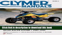 Download  Suzuki Quad Racer LT250R (Clymer Manuals: Motorcycle Repair)  Free Books