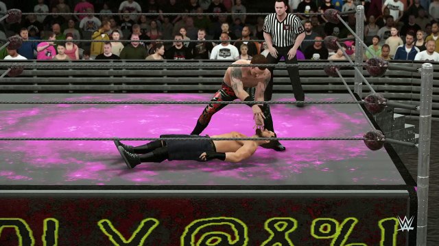 WWE 2K16 curtis axel v heath slater