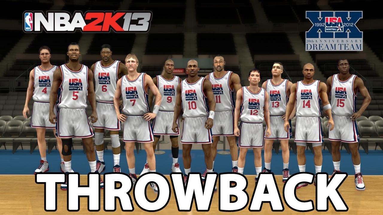 NBA 2K13 DREAM TEAM VS TEAM USA [THROWBACK]