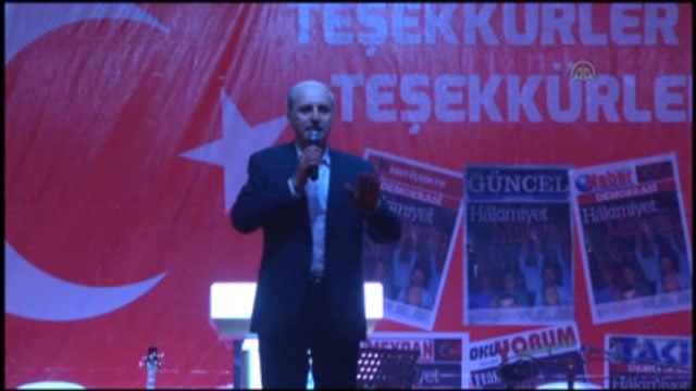 Kurtulmuş: Millet 15 Temmuz Akşamında Büyük Bir Destan Yazdı