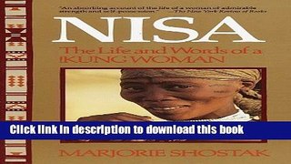 Ebook Nisa: The Life and Words of a !Kung Woman 1st (first) Vintage Books Edition by Shostak,