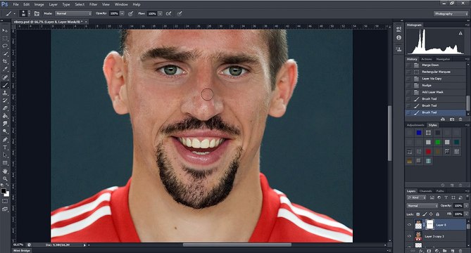 Franck Ribéry - Extreme Makeover Photoshop