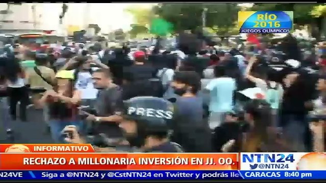 Ciudadanos rechazan inversiones millonarias destinadas a la realización de los Juegos Olímpicos en Brasil