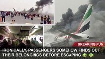 Funny Malayalam Emirates Flight Emergency Landing and Evacuation | gooseberry media