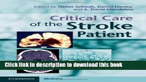[PDF] Critical Care of the Stroke Patient (Cambridge Medicine (Hardcover)) Read Full Ebook