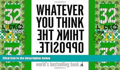 Big Deals  Whatever You Think, Think the Opposite  Best Seller Books Best Seller