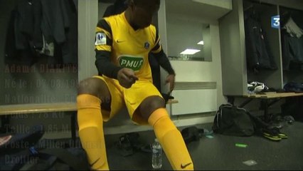 MERCATO 2016 ADAMA DIAKITE LORS DU MATCH ES WASQUEHAL (ESW) vs PARIS SAINT GERMAIN (PSG) 03 JANVIER 2016.