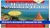 Ebook Frommer s Honolulu, Waikiki   Oahu Free Online
