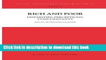 [Download] Rich and Poor: Disparities, Perceptions, Concomitants (Social Indicators Research