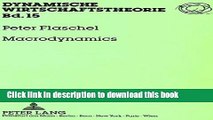 [Download] Macrodynamics: Income Distribution, Effective Demand and Cyclical Growth (Dynamische