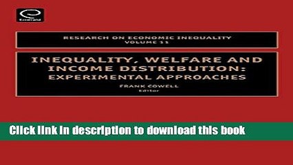 [PDF] Inequality, Welfare and Income Distribution: Experimental Approaches, Eleventh Edition