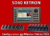 Configuration du pédalier FS6 ou FS13 Ketron pour le SD40