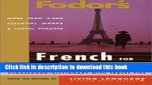 Books Fodor s French for Travelers (Audio Set) Free Download